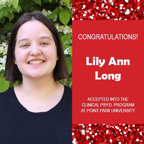 Lily Ann Long Accepted to Point Park Psy.D. Program