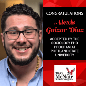 Alexis Guizar-Diaz Graduate School Acceptances 2021 PSU