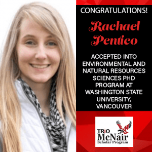 Rachael Pentico Graduate School Acceptances 2021 WSU