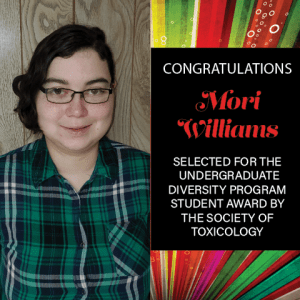 Mori Williams Society of Toxicology Award 2021