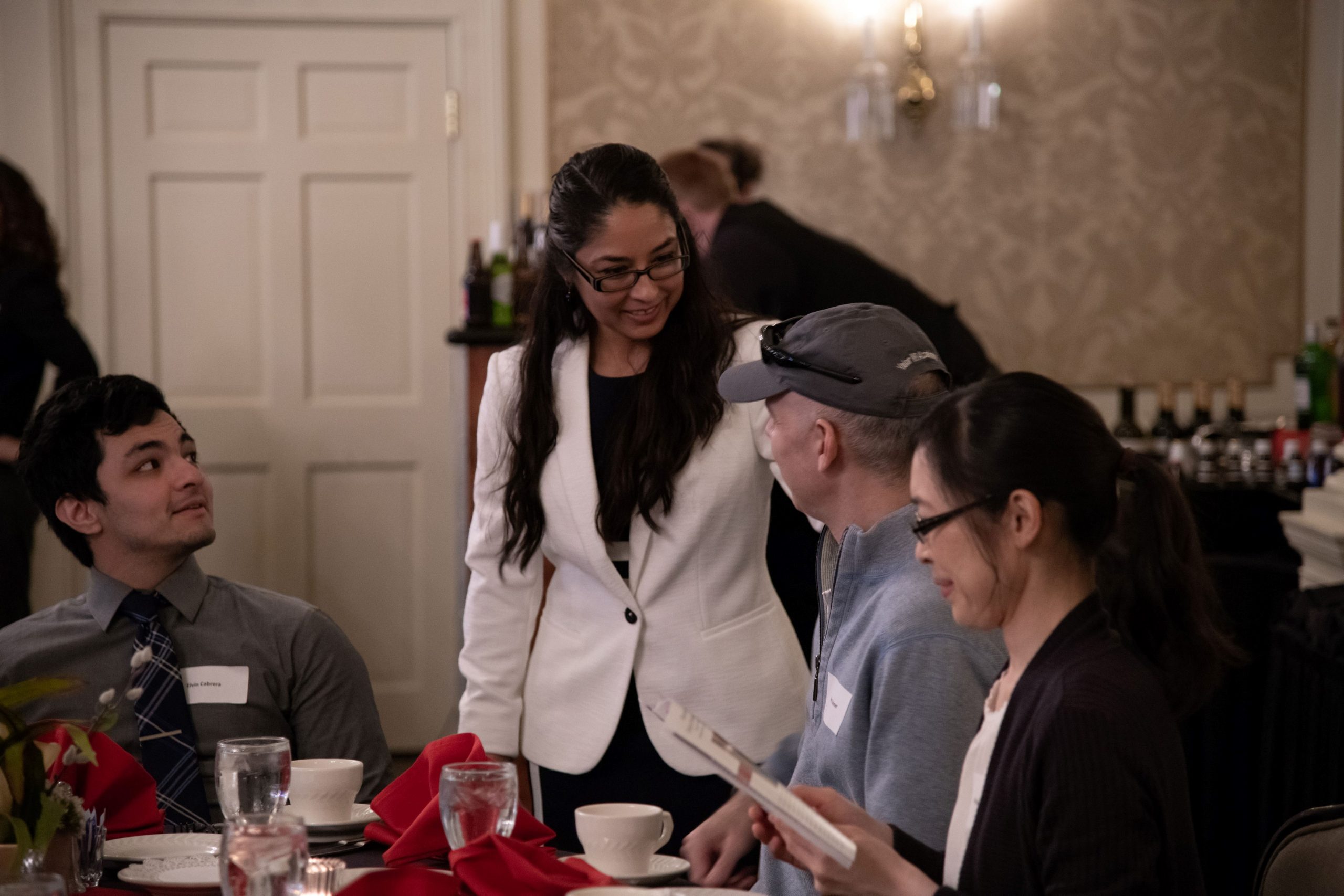 Doctora Christina Torres García with families of EWU McNair Scholars at the 2019 Spring Gathering.