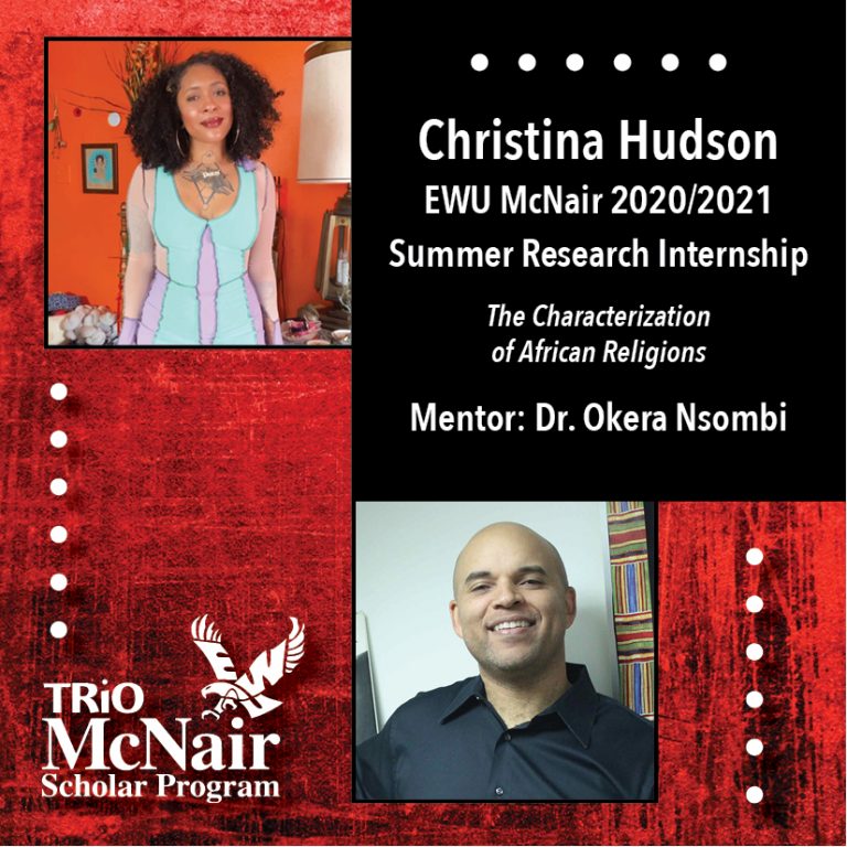 Christina Hudson worked with Dr. Okera Nsombi 