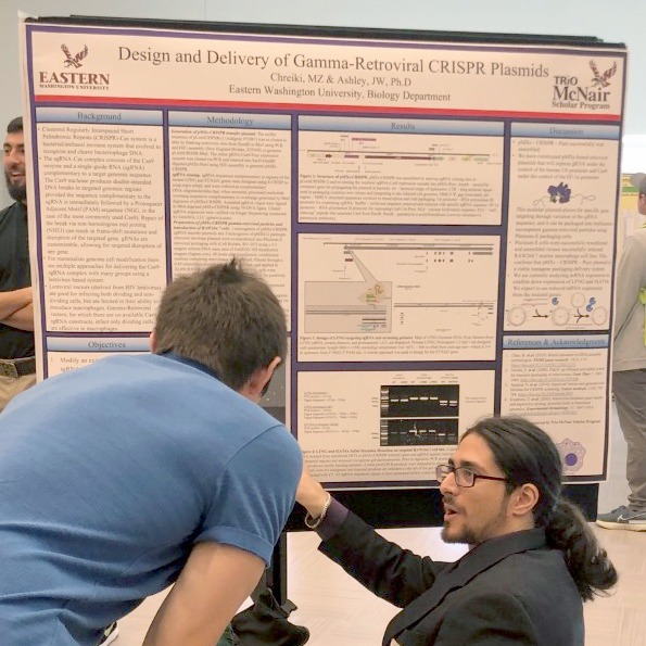 Malek Chreiki at EWU 2022 Student Research and Creative Works Symposium