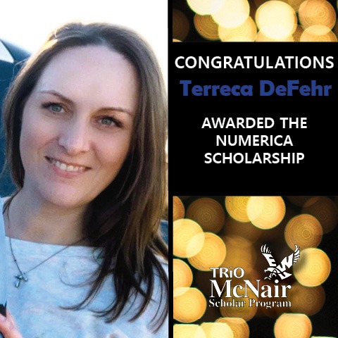EWU McNair Scholar Terreca DeFehr Honored with Numerica Scholarship