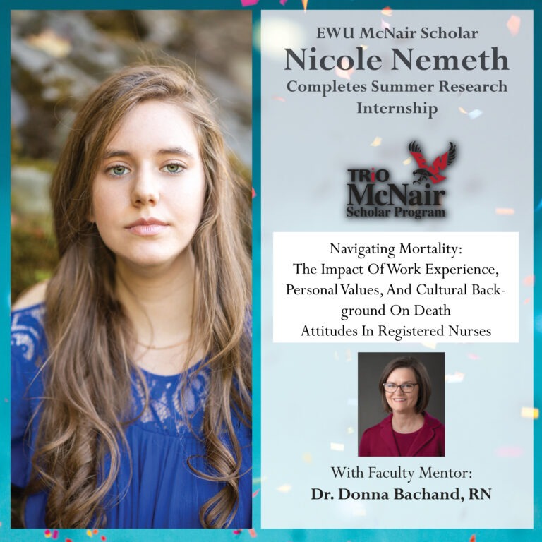 EWU McNair Scholar Nicole Nemeth Completes McNair Summer Research Internship