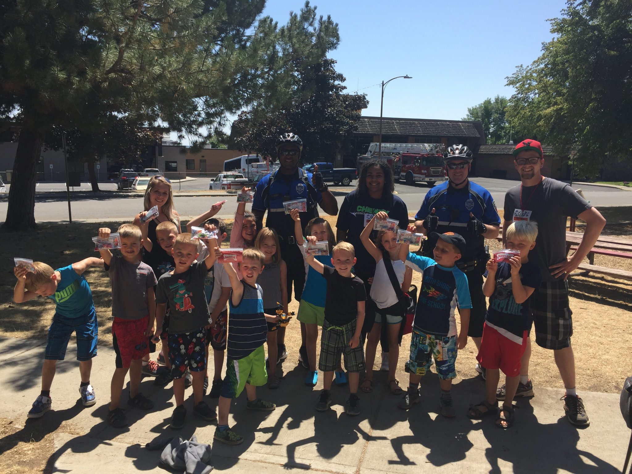 Officer Archie implemented a clothing drive.