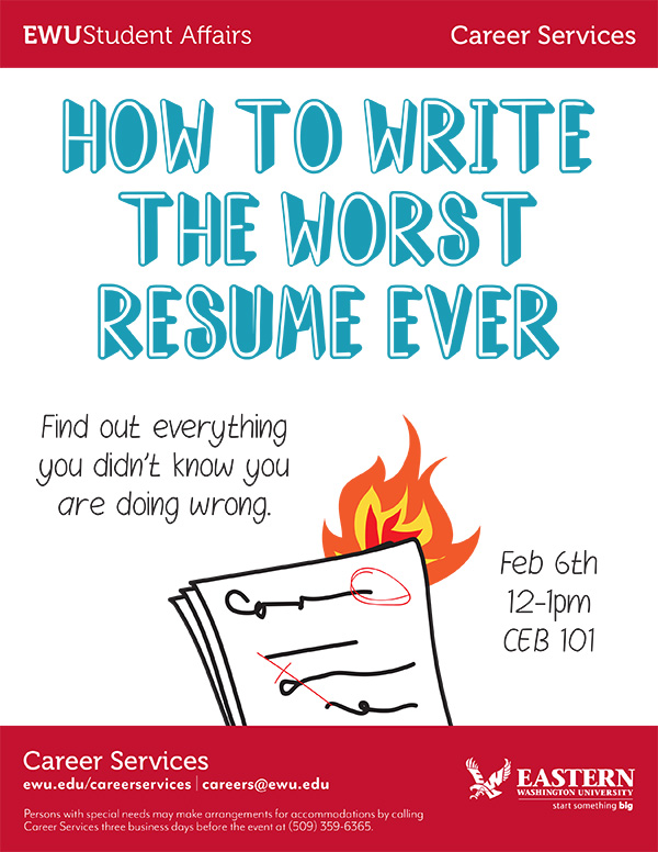 How to write the worst resume ever