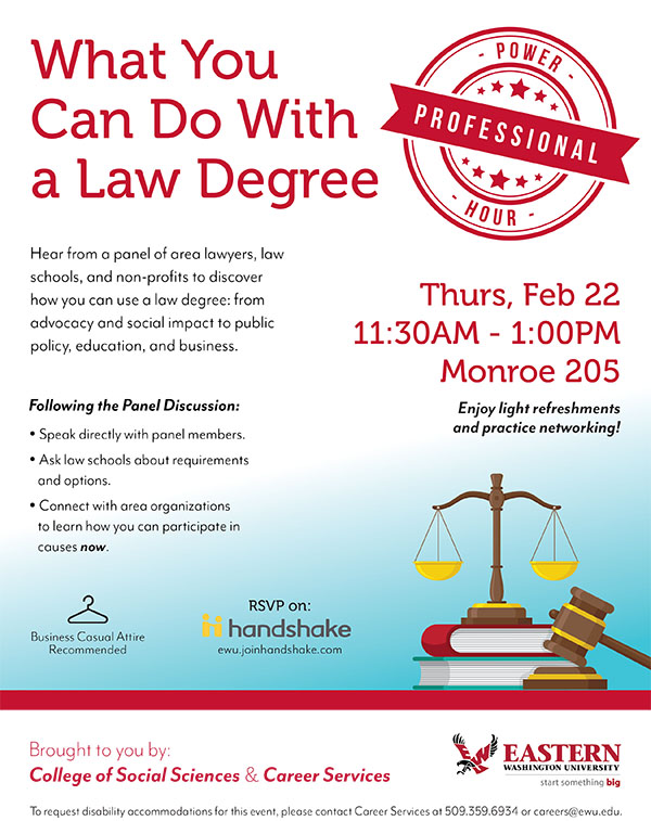 What you can do with a law degree