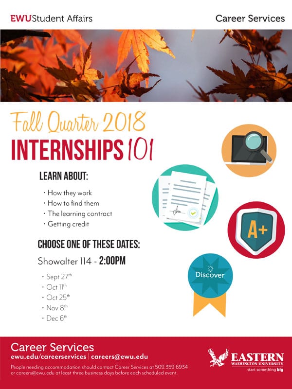 Fall Quarter Internships 101