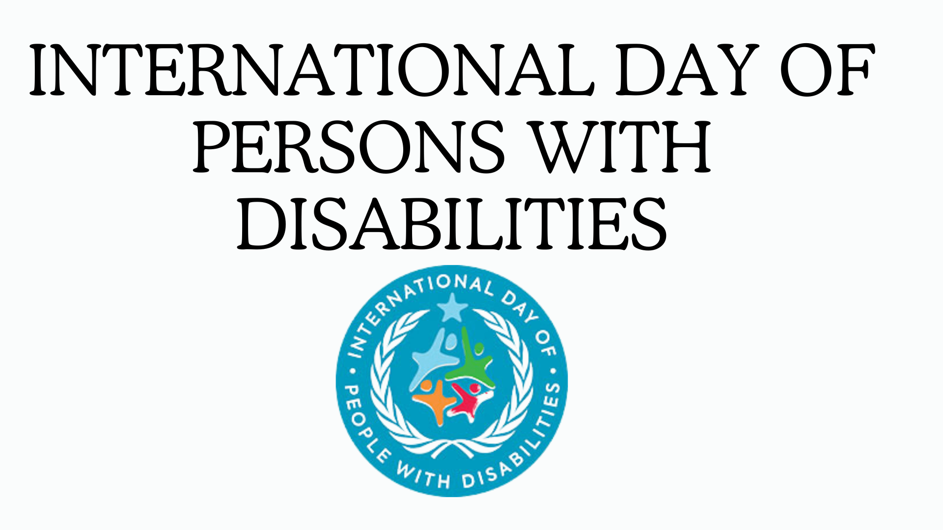 International Day of Persons with Disabilities Logo from IDPWD.org