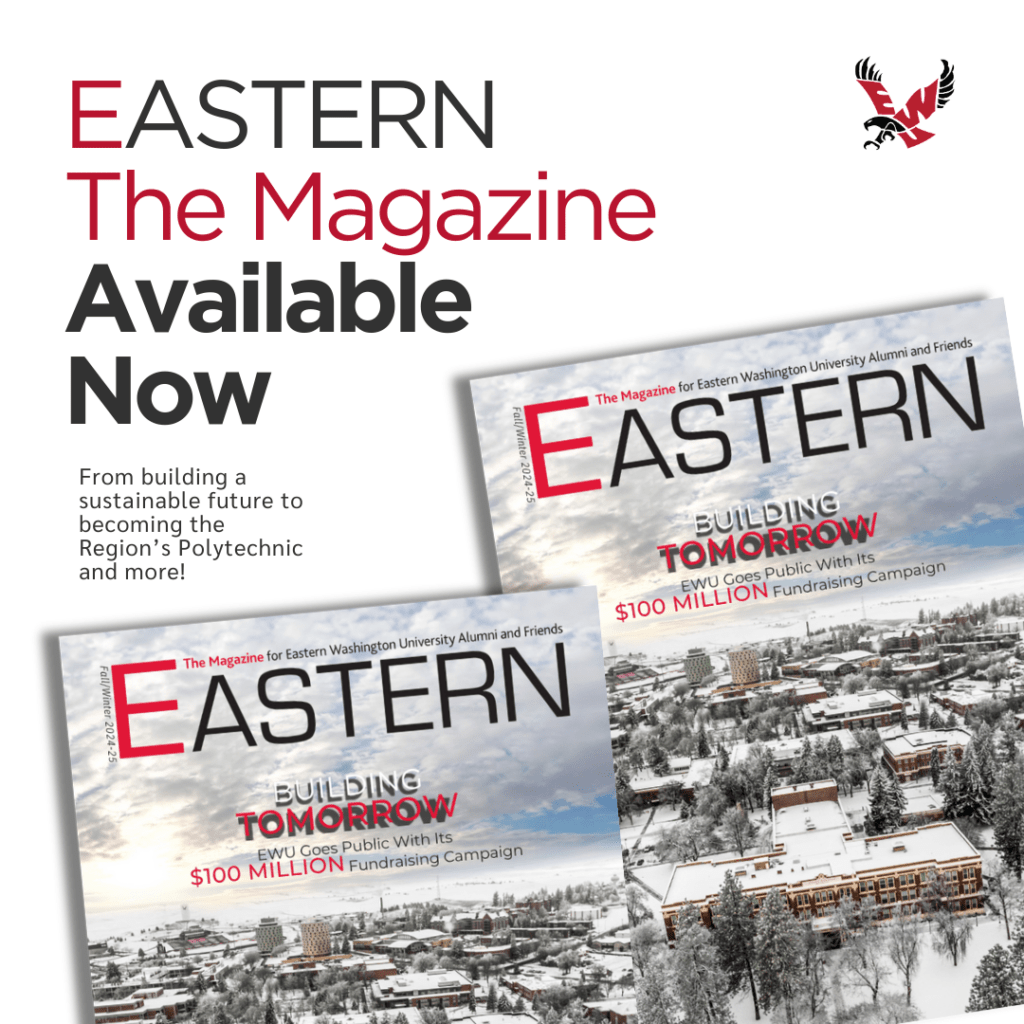 Photo features covers of the latest issue of Eastern Magazine.